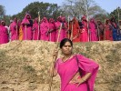 pink-saris