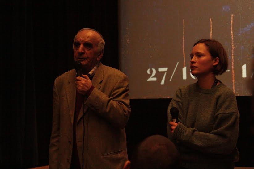 Artavazd Pelesjan mottar æresprisen The Contribution to World Cinema Award. (Foto: Endre Eidsaa Larsen)