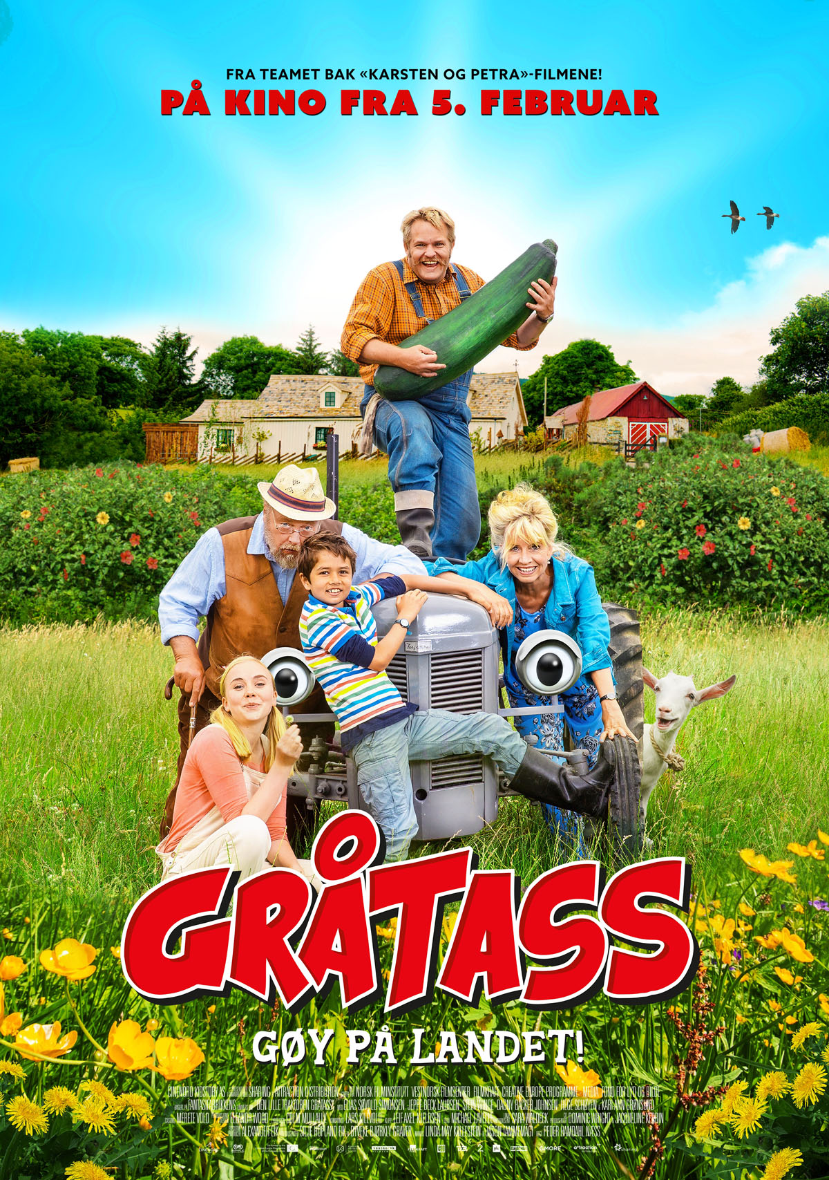 «Gråtass - gøy på landet!» – kinoplakat