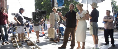 Sam Mendes med Kate Winslet på settet til <em>Revolutionary Road</em>