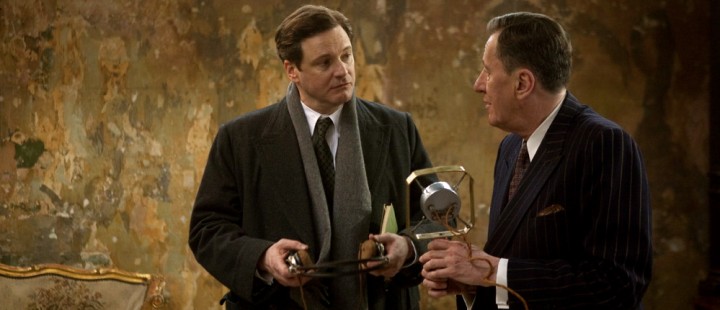 Colin Firth og Geoffrey Rush, begge nominert for sin innsats i «The King's Speech»