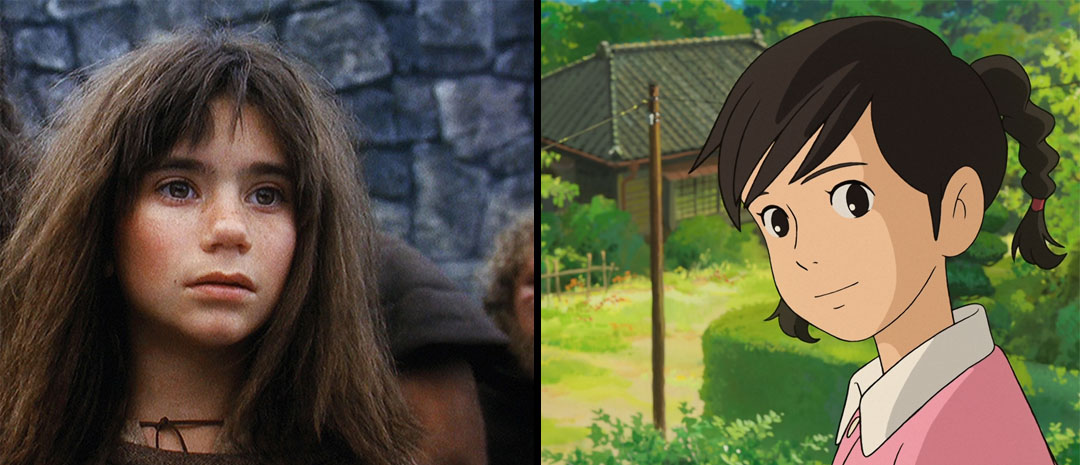 Ronja Røverdatter til venstre, fra Miyazakis «Poppy Hill» til høyre.