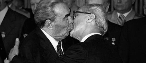 Brezhnev and Honecker.