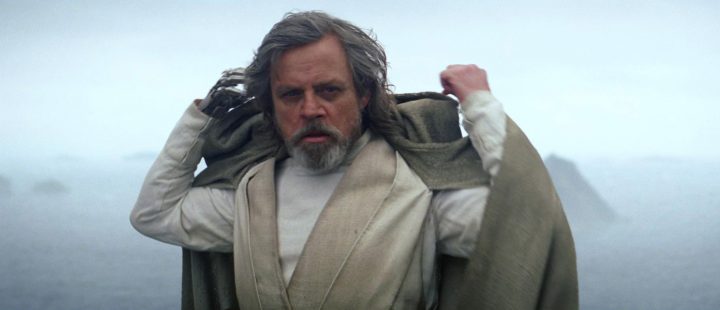 Luke Skywalker på slutten av «Star Wars: Episode VII – The Force Awakens».