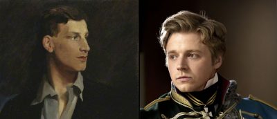 Fra venstre: Portrett av Siegfried Sassoon malt av Glyn Warren Philpot i 1917 (public domain). Jack Lowden i serien «War and Peace» (BBC, 2016).