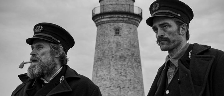 Willem Dafoe og Robert Pattinson som fyrvoktere i «The Lighthouse» (2019)