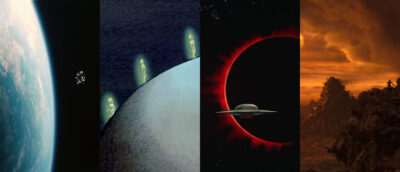 På menyen, fra venstre: «Interstellar», «Den ville planeten», «Forbidden Planet» og «Soldier».