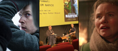 I podkastfokus: «Kampen om Narvik» og regissør Erik Skjoldbjærg og samtalepartner Hans Petter Moland.