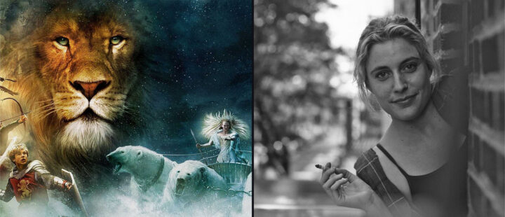 Fra venstre: «Narnia»-filmserien (2005-2010) og Greta Gerwig, i «Frances Ha». (Bilder: Disney/Arthaus)