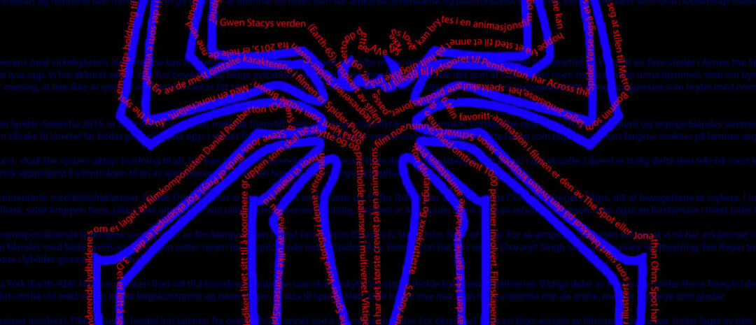 Edderkoppens åtte bein i Spider-Man: Across the Spider-Verse