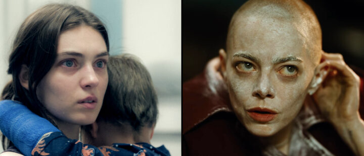 Vises på BIFF 2025, fra venstre: Anamaria Vartolomei i «Adam's Sake» og Emma Stone i «Bugonia».