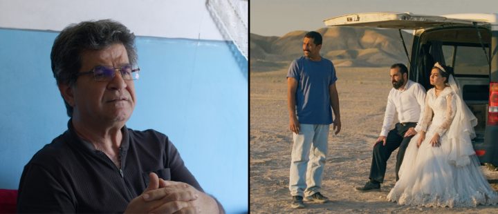 Fra venstre: Regissør Jafar Panahi i «Ingen bjørner» og fra en scene i «Bare et uhell». (Bilder: Arthaus)