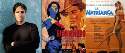 Regissør Sean Baker (Bilde: © UIP / Universal) og faksimiler fra eldre italienske filmplakater.