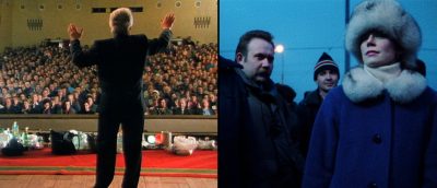 From left: "Bells from the Deep: Faith and Superstition in Russia" (1993, Werner Herzog) and "From the East" (1993, Chantal Akerman) 